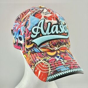 Robin Ruth Graffiti ALASKA Hat Snapback Hip Hop Urban Streetwear‎ Wide Brim F